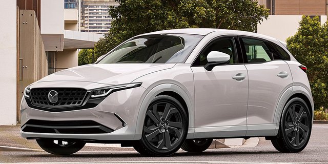 Самый маленький и дешевый кроссовер Mazda показали до презентации