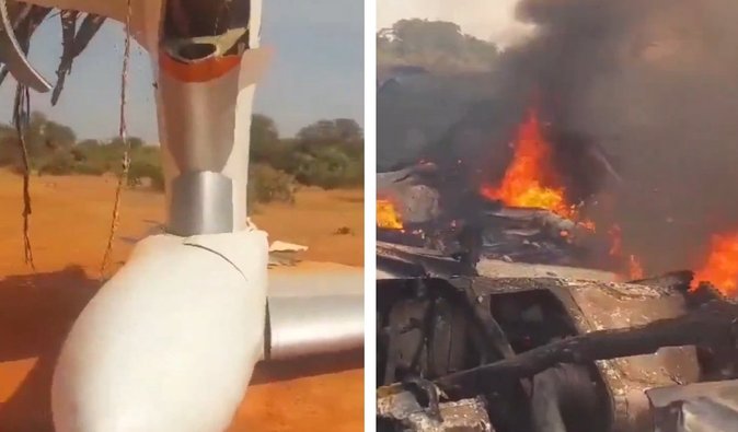 Суданские повстанцы сбили самолет Ил-76: весь российский экипаж погиб, — СМИ (видео)