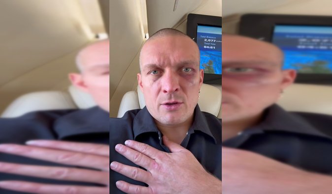 "Все прекрасно – победа есть": Усик с борта самолета обратился к болельщикам (видео)