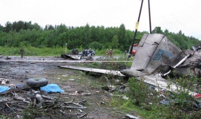 МАК: Ту-134 под Петрозаводском упал из-за непогоды и пьяного штурмана