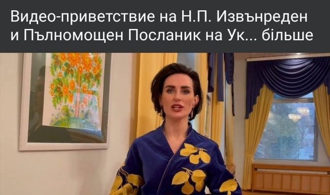 Посла Украины в Болгарии обвинили в выступлении в "халате": оказалось, дизайнерское платье (фото)