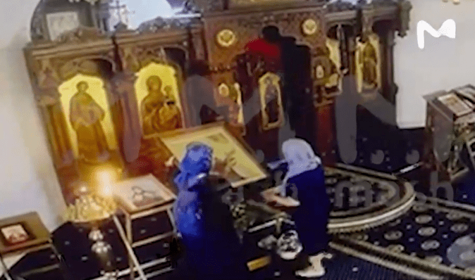 У Москві вкрали ікону Божої Матері за 350 метрів від будівлі ФСБ (відео)