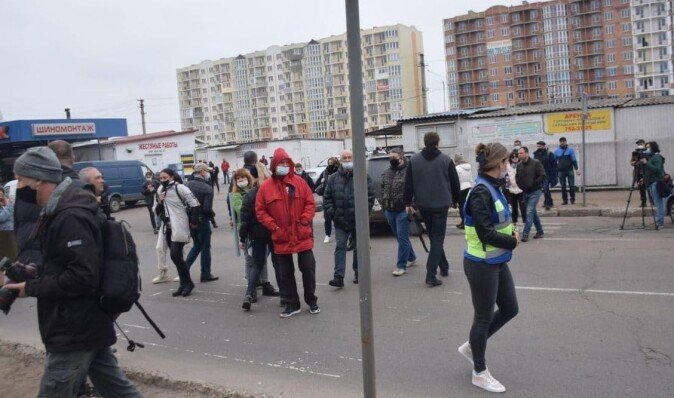 В Одессе предприниматели из-за карантина перекрыли улицу (фото)