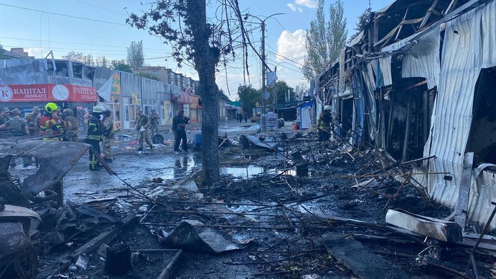Обстріл Костянтинівки 6 вересня: ЗС РФ вдарили по ринку ракетою С-300, — СБУ