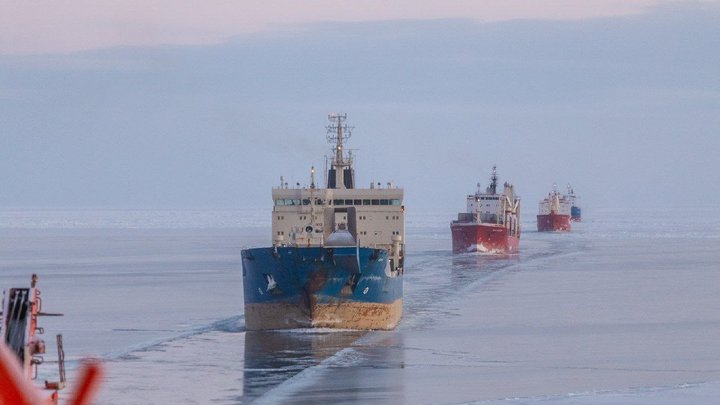 Ховають від дронів: РФ зібрала в Арктиці флотилію танкерів, які прориватимуться через кригу