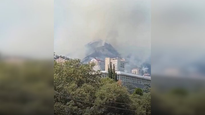 Нестача води та людей: чому окупаційна влада не може загасити масштабне займання під Ялтою, — ЗМІ