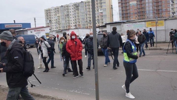 В Одессе предприниматели из-за карантина перекрыли улицу (фото)
