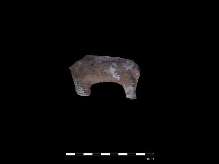 фігурка, корова, глина, фото