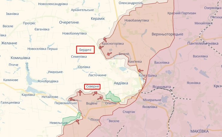 Авдеевка по состоянию на 30 октября 2023 года