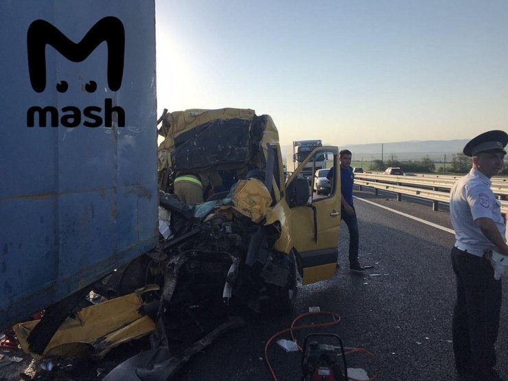 авария, микроавтобус, крым