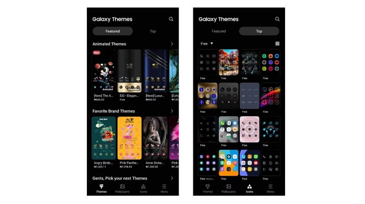 смартфон, экран, темы