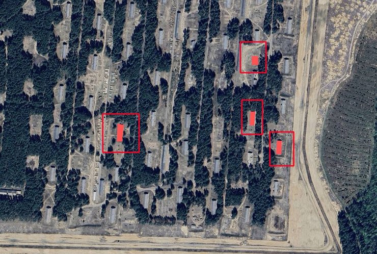 Спутниковое фото складов БК, как горели на 100 арсенале ГРАУ в Нее 6 января