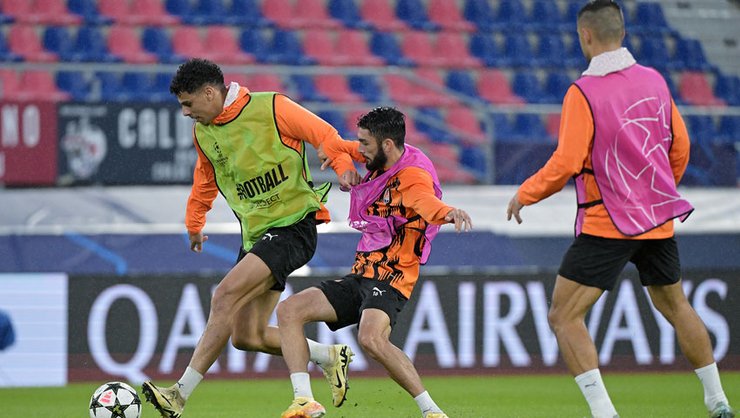 Тренировка перед матчем Болонья – Шахтер