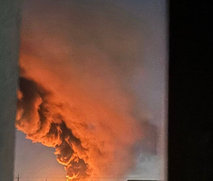 Пожар в Луцке в новогоднюю ночь