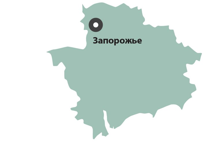 Запорізька область в рейтингу екологічного стану, карта