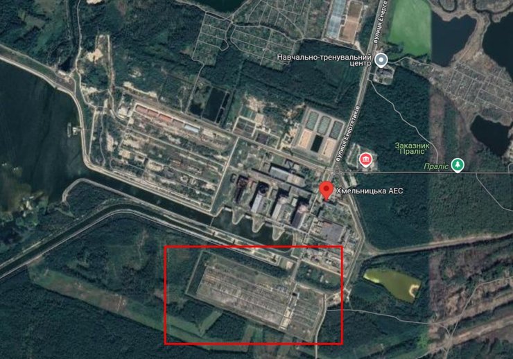 Хмельницкая АЭС на карте