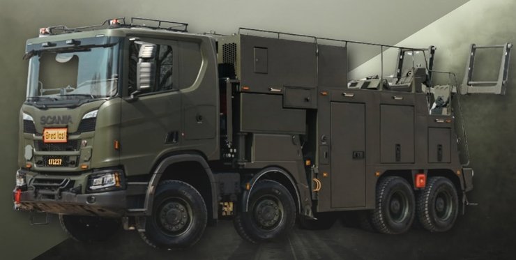 Грузовик Scania для армии показали на выставке в Париже