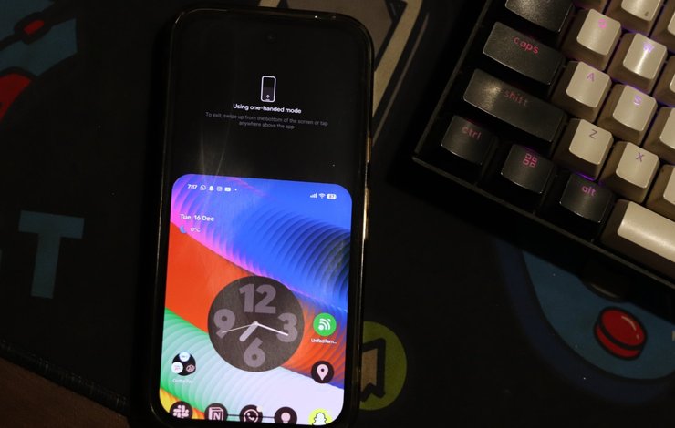 android смартфон режим управления одной рукой