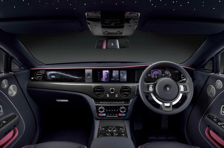 Салон Rolls-Royce Spectre Black Badge, новый Rolls-Royce Spectre, электромобиль Rolls-Royce