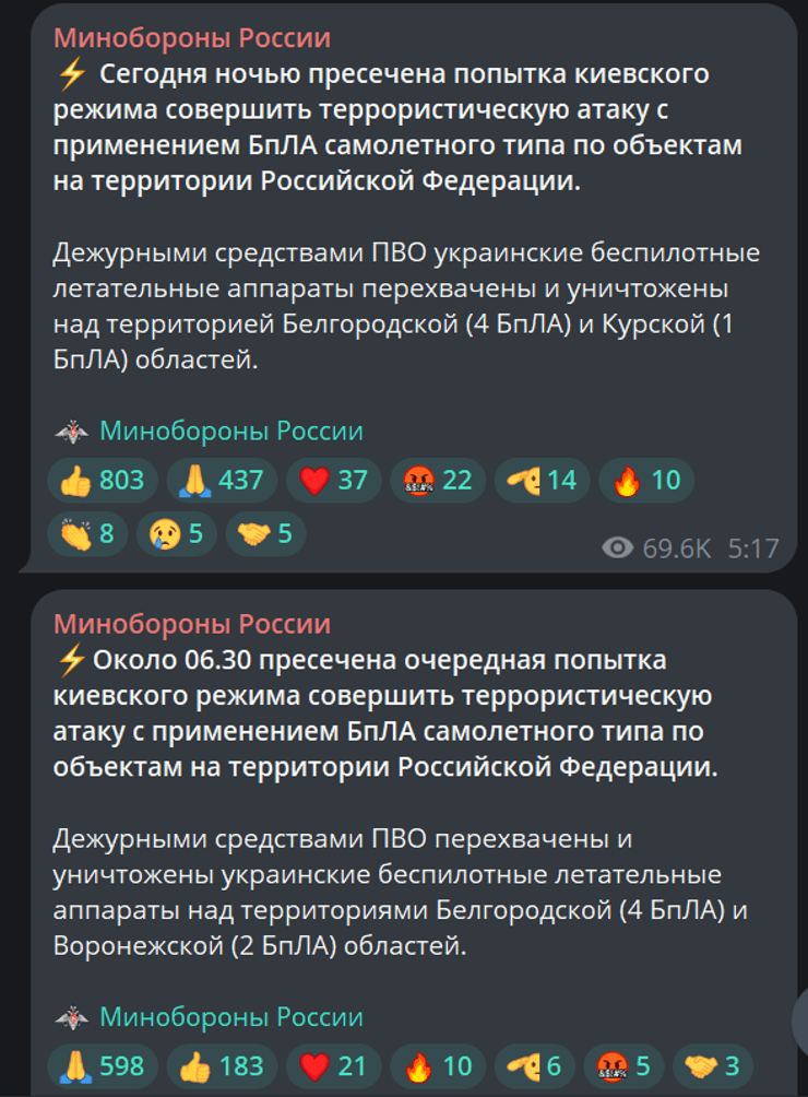 Пост Міноборони РФ