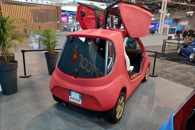 Softcar, швейцарский электромобиль, электромобиль Softcar, дешевый электромобиль, дешевый электромобиль