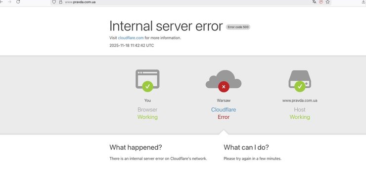 Не работает сайт на Cloudfare