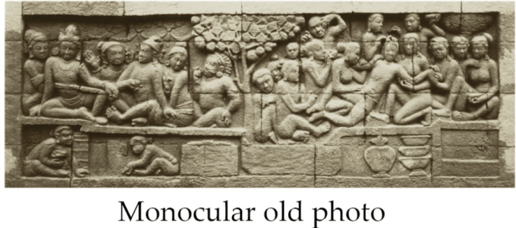 нейронная сеть, ученые, исследования, храм, рельеф, 3D, фотография, реконструкция, археологи, археология, Боробудур, Индонезия, изображение, технология, инновация