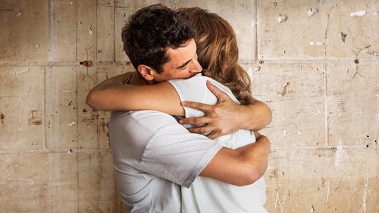 Объятия, мужчина, женщина, обнимаются
