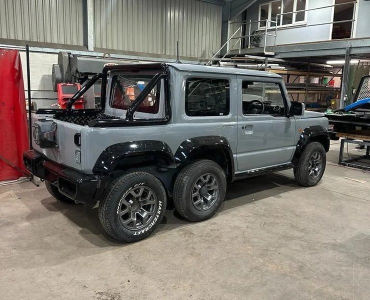 Suzuki Jimny 6X6, Suzuki Jimny, тюнинг Suzuki Jimny, Suzuki Jimny 2019, шестиколесный пикап