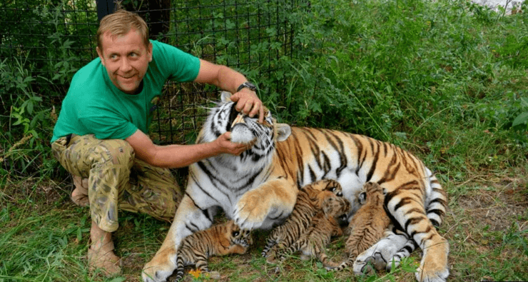 Олег Зубков в парке "Тайган"