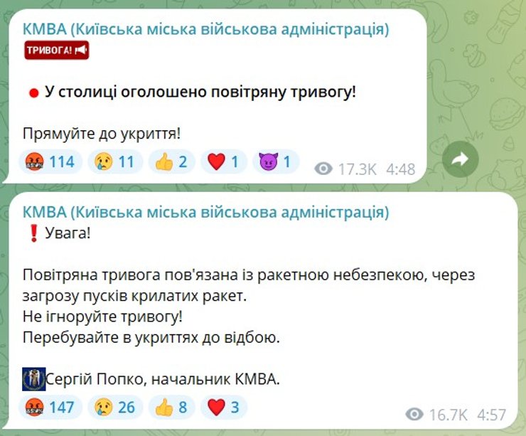 Повідомлення КМВА