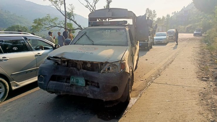 пакистан, взрыв, российский посол, машина полиции