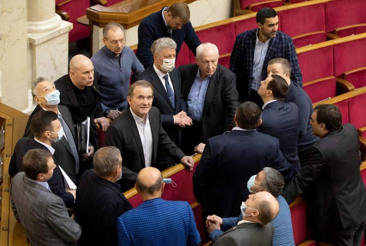 Партія ОПЗЖ в Верховній Раді, яка на сьогодні є забороненою