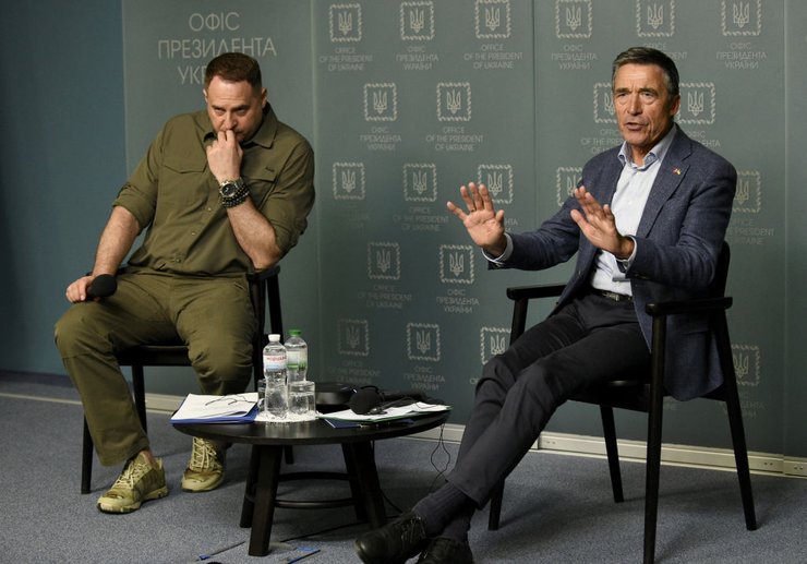 Андерс Фог Расмуссен, Андрей Ермак, Украина и НАТО, договор о гарантиях безопасности, центр принятия решений