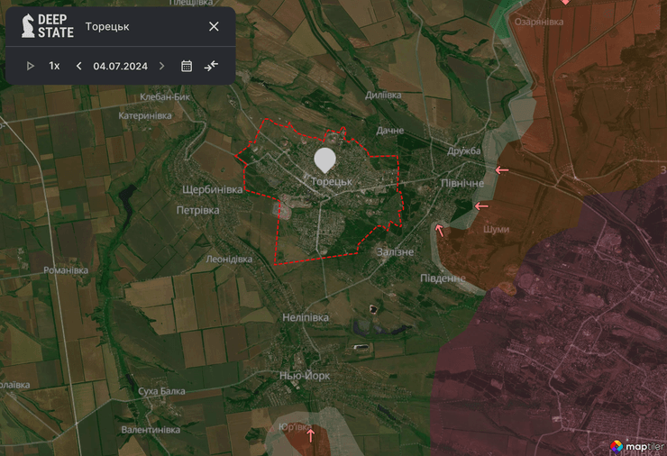 Карта боевых действий