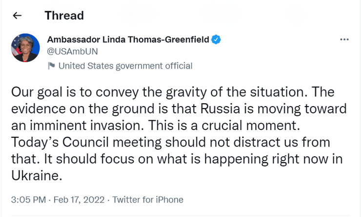 Гринфилд, ООН, Россия, Украина, вторжение