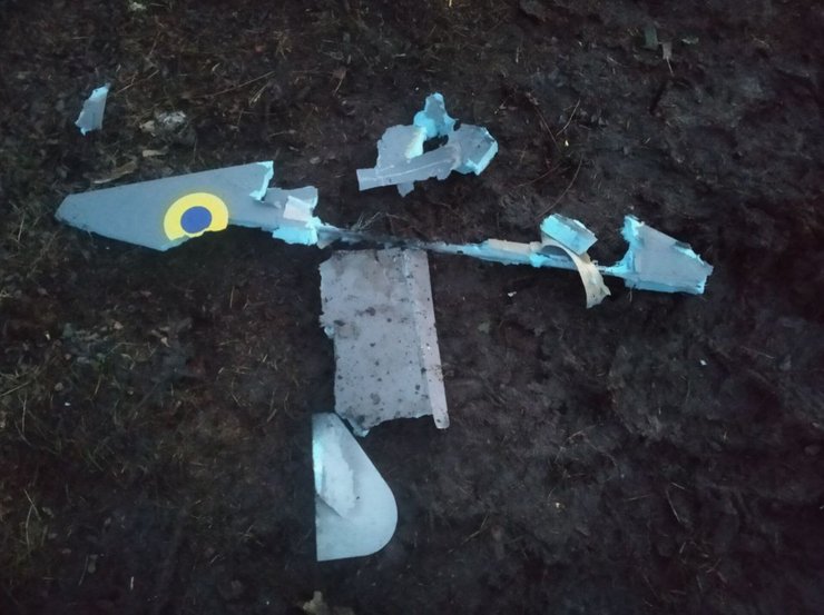 БПЛА, пенопласт, обломки, дрон, фото