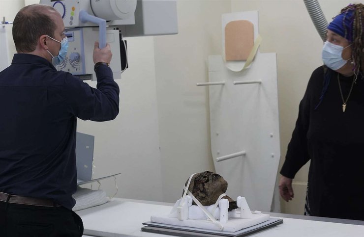 голова мумии, эксперты, фото