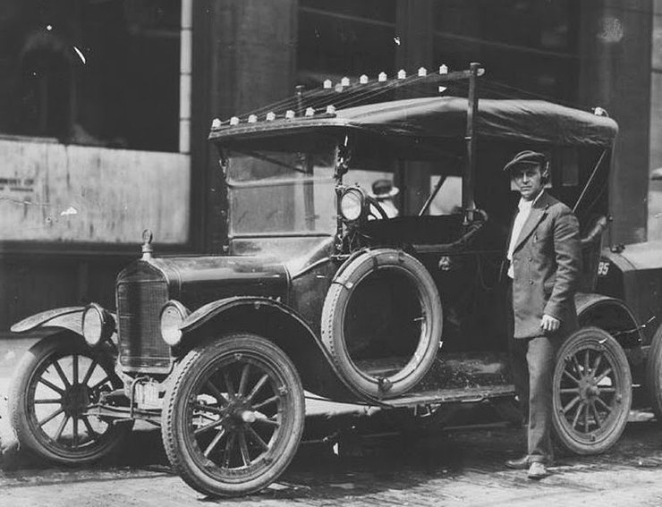 ретро-автомобиль, радиостанция, Детройт, США, ретро фото