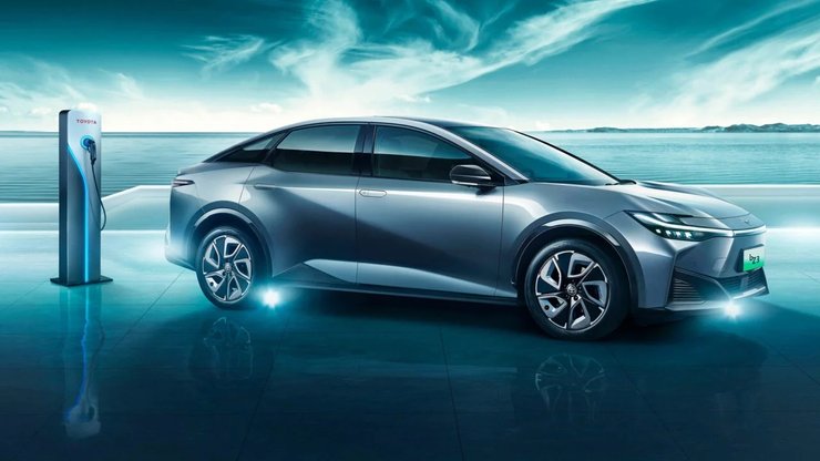 електромобіль Toyota, Toyota bz3, нова Toyota bz3, седан Toyota