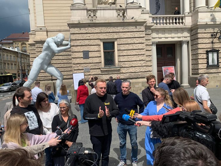 садовый, театр, львов, скульптура