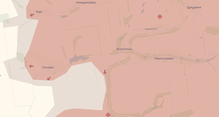 Сонцивка на карте