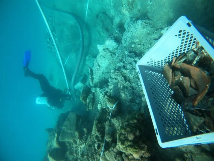 Греция, археологи, археология, порт, история, раскопки, Асини, артефакты, керамика