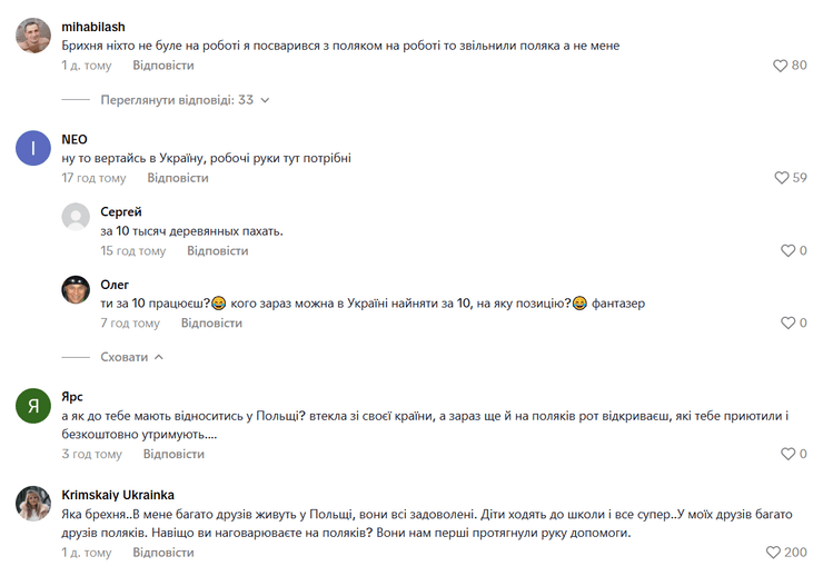 Коментарі глядачів