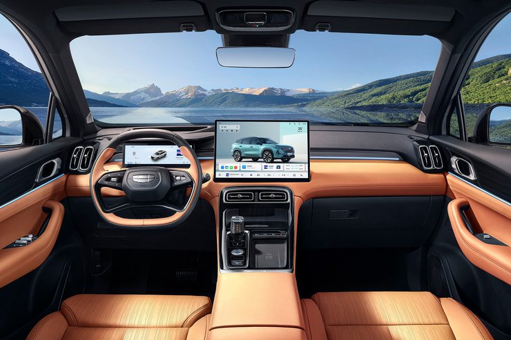 салон Geely Atlas, новый Geely Atlas, Geely Atlas 2025, кроссовер Geely, Geely Atlas 2025, кроссовер Geely