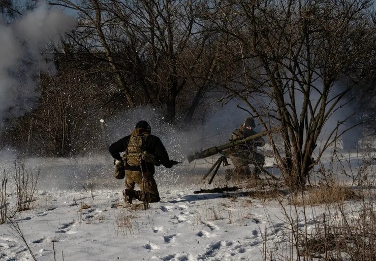 Российские солдаты из легиона "Свобода России" в Донецкой области