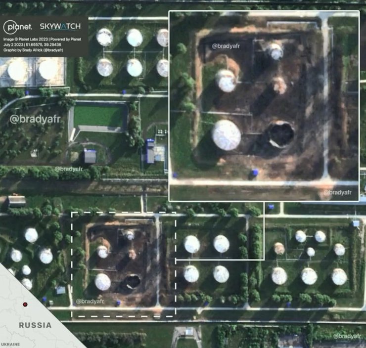 Нефтебаза в Воронеже