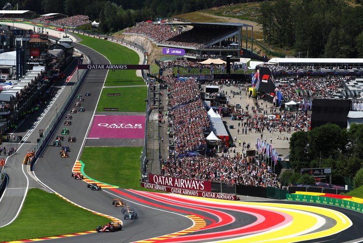 Старт гран-при Бельгии