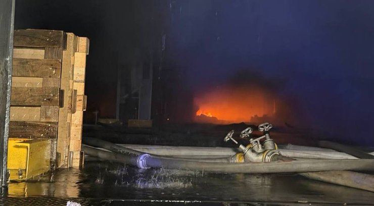 пожежа одещина Пожежа на складі продуктів Харчування в Одеській області