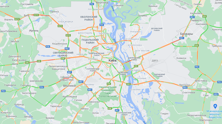 Київ, Пробки, Погода, Снігопад, Транспорт